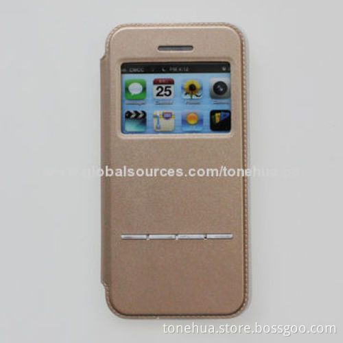 Flip Case for iPhone 5/5S, Made of TPU, Magnet Steel, in Various Colors